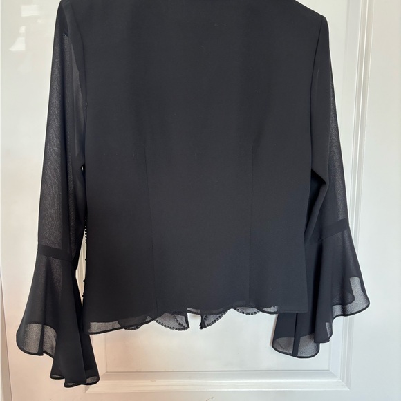 J R NITES VINTAGE Black Beaded Women's Blouse - Picture 6 of 6